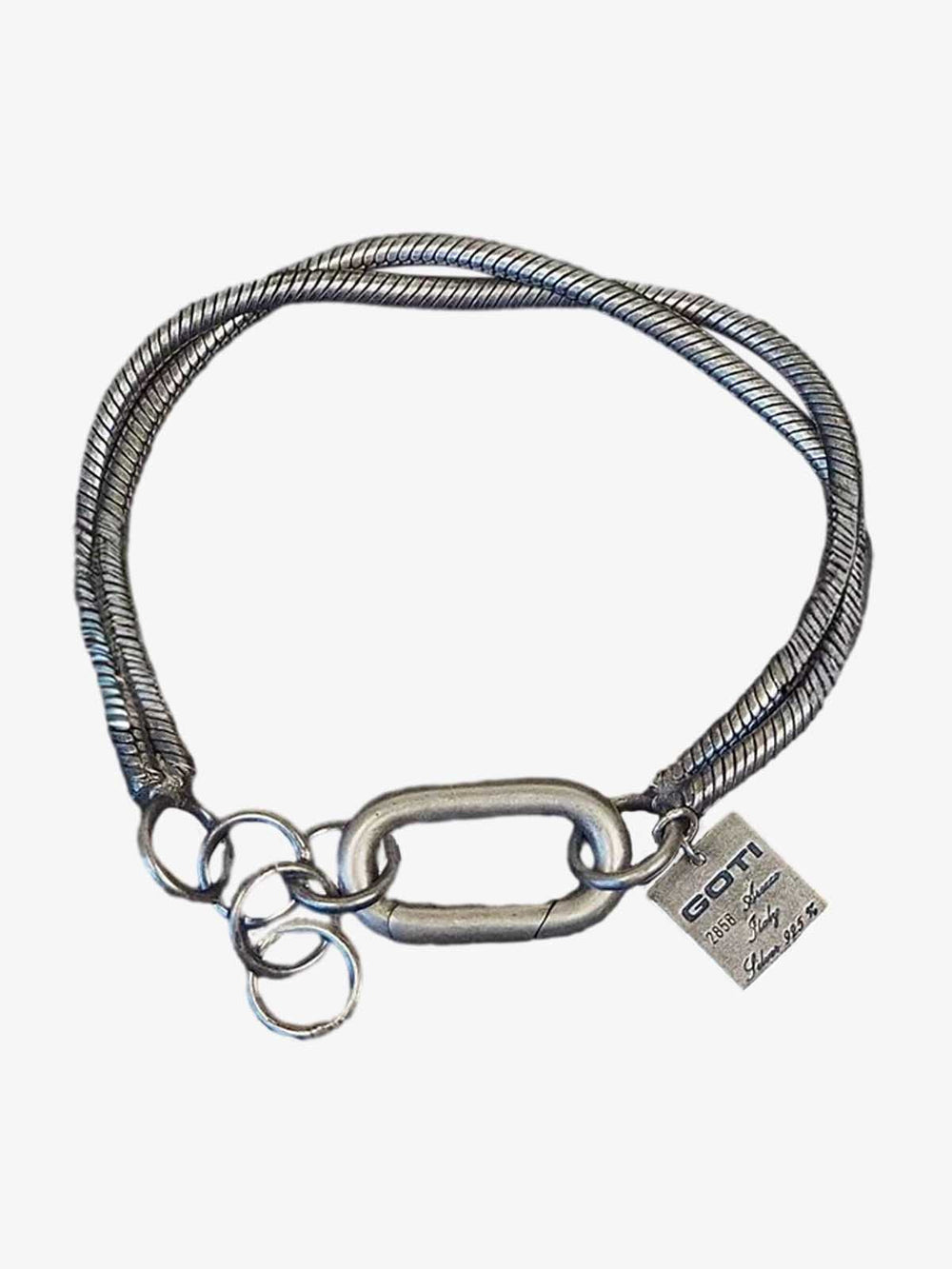 Heavy-Duty Distressed Snake Chain Bracelet 
