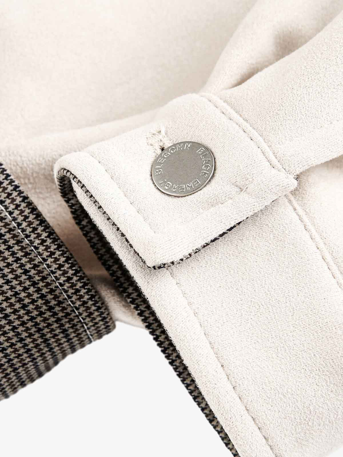 Military-Inspired Utility Shoulder Straps Zip Jacket