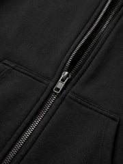 Cotton-Blend Quilted Padded Embroidered Hoodie & Wide-Leg Sweatpants Set