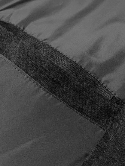 Stylish Velvet Bomber Jacket with Leather Collar for Men 