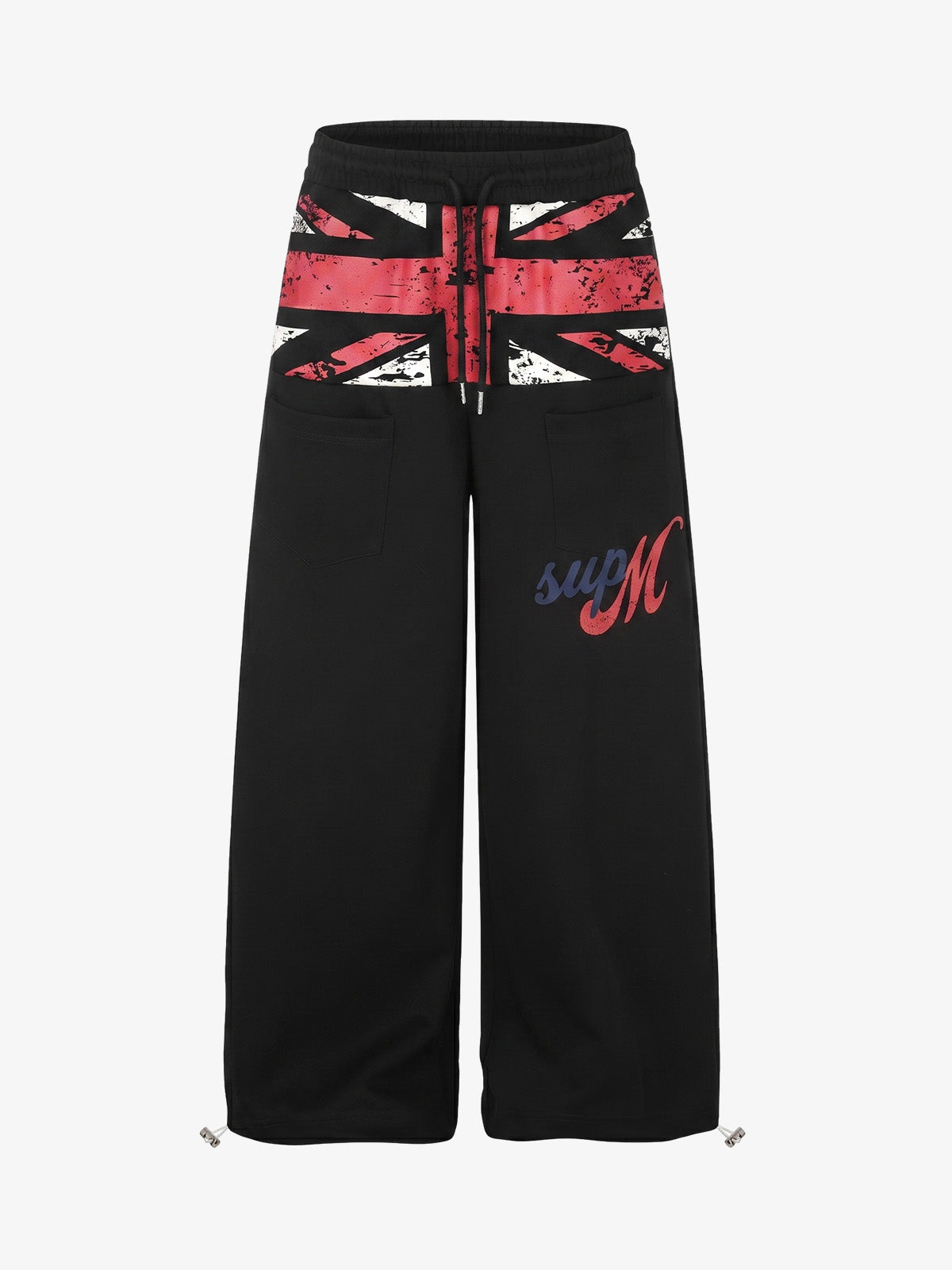 Flag Graphic Baggy Sweatpants