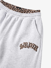Leoparden-Patchwork-Hoodie & Hosen-Set