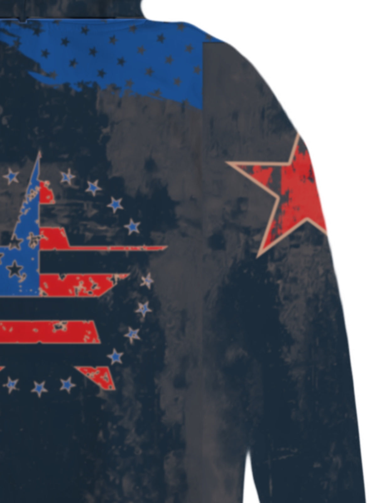 Vintage American Flag Memorial Element Hoodie 