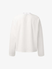 Dark Cross Print Waffle Long-Sleeve T-Shirt