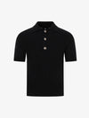 Vintage Cable Knit Polo Shirt