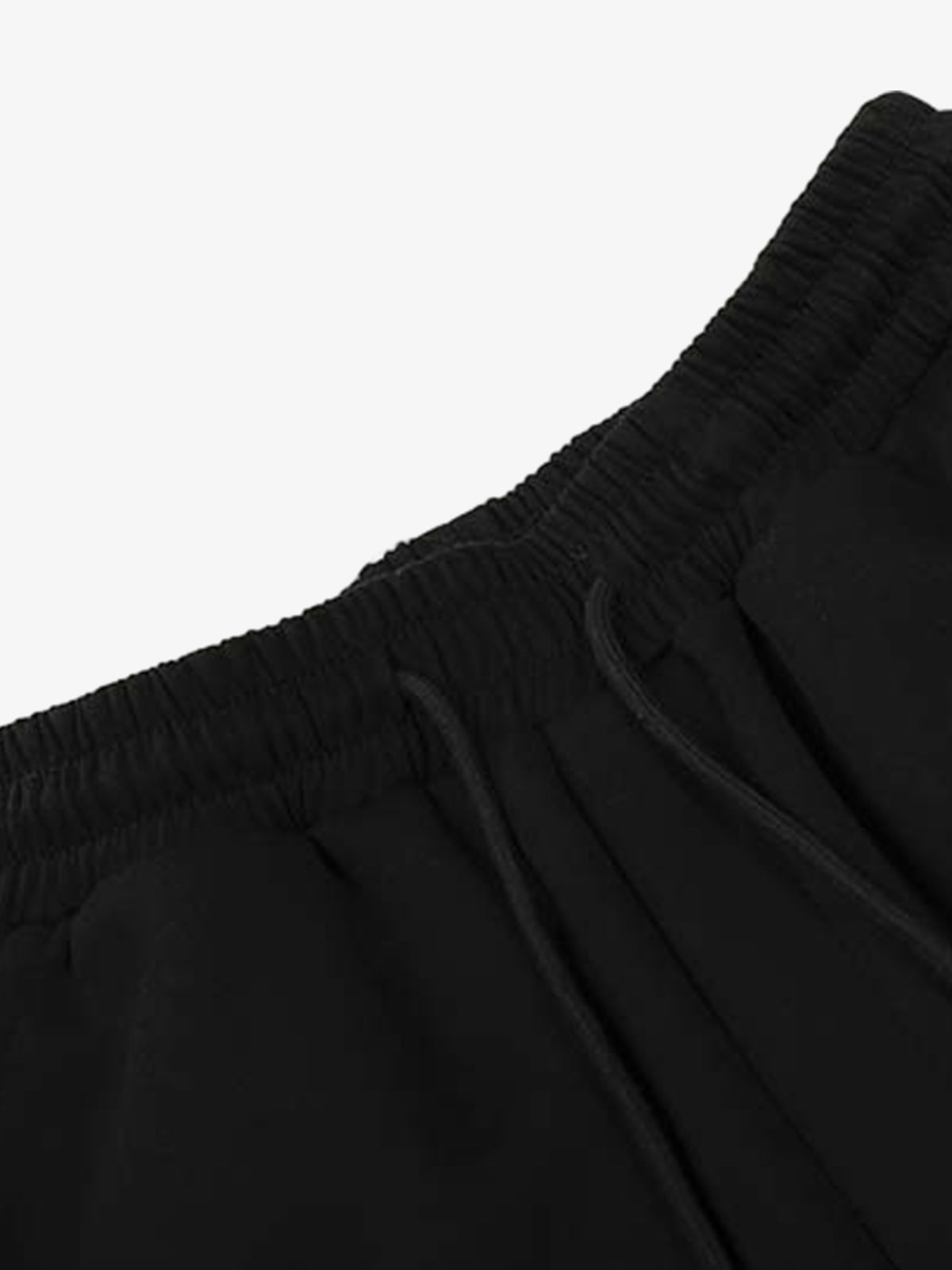 Script Embroidered Piped Wide-Leg Sweatpants