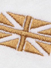 Ornamental Letter Embroidered Two-Way Zip Hoodie