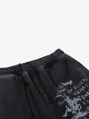 Letter Graphic Athletic Sweatpants