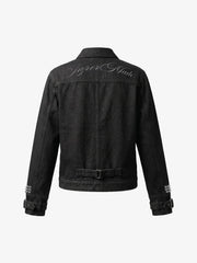 Rivet Strap Denim Jacket