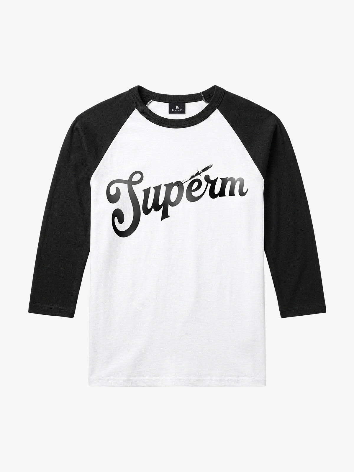 Logo Graphic Tailored-Fit 5/8 Raglan Sleeve Top