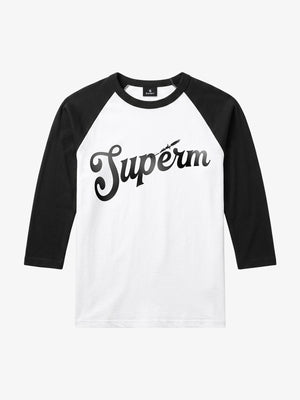 Logo Graphic Tailored-Fit 5/8 Raglan Sleeve Top