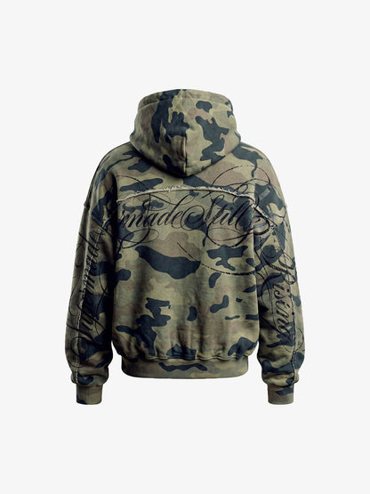 Camo Knit Hoodie