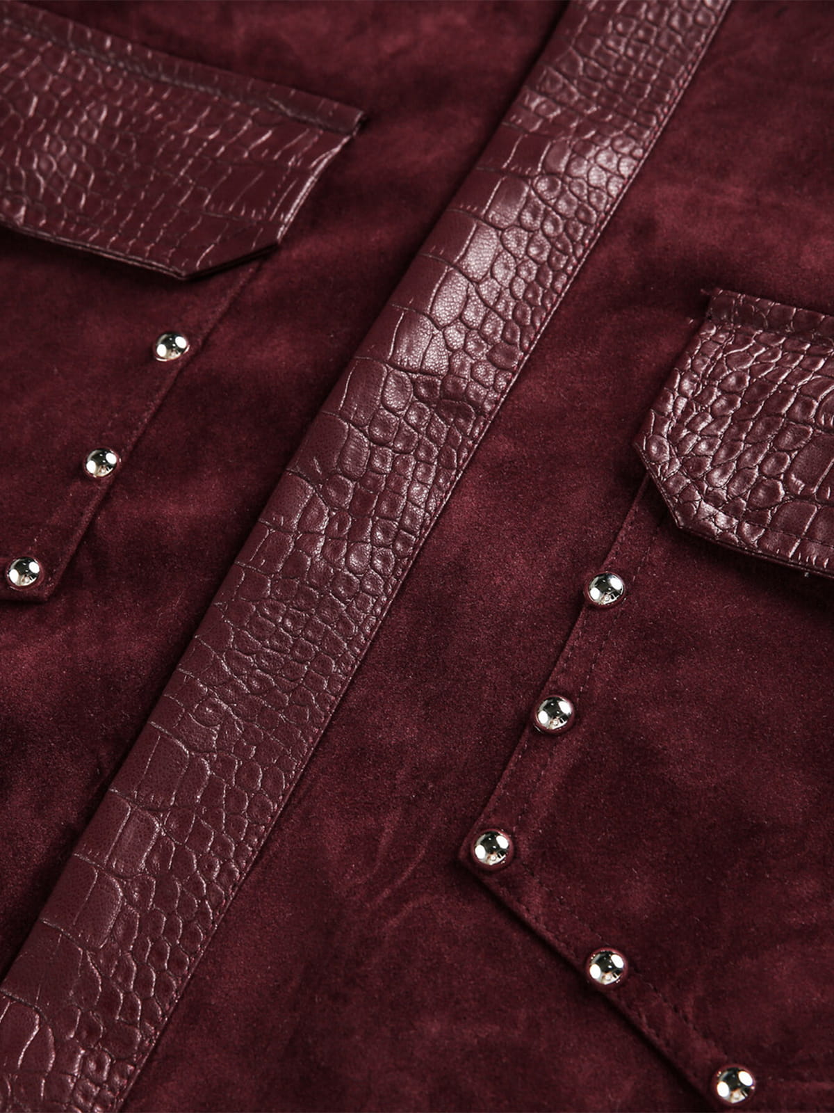 Vintage Suede PU Leather Collar Zip Up Jacket 
