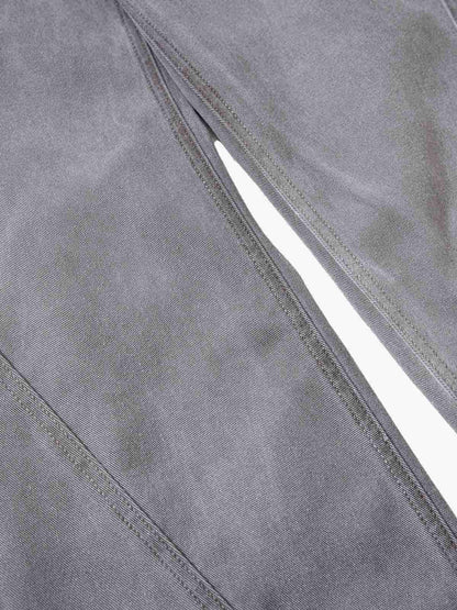 Distressed Washed Graphic Baggy Stacked Pants 