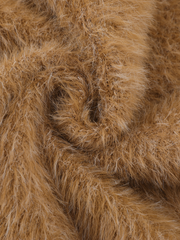 Fluffy Ribbed Zip Knit Vest
