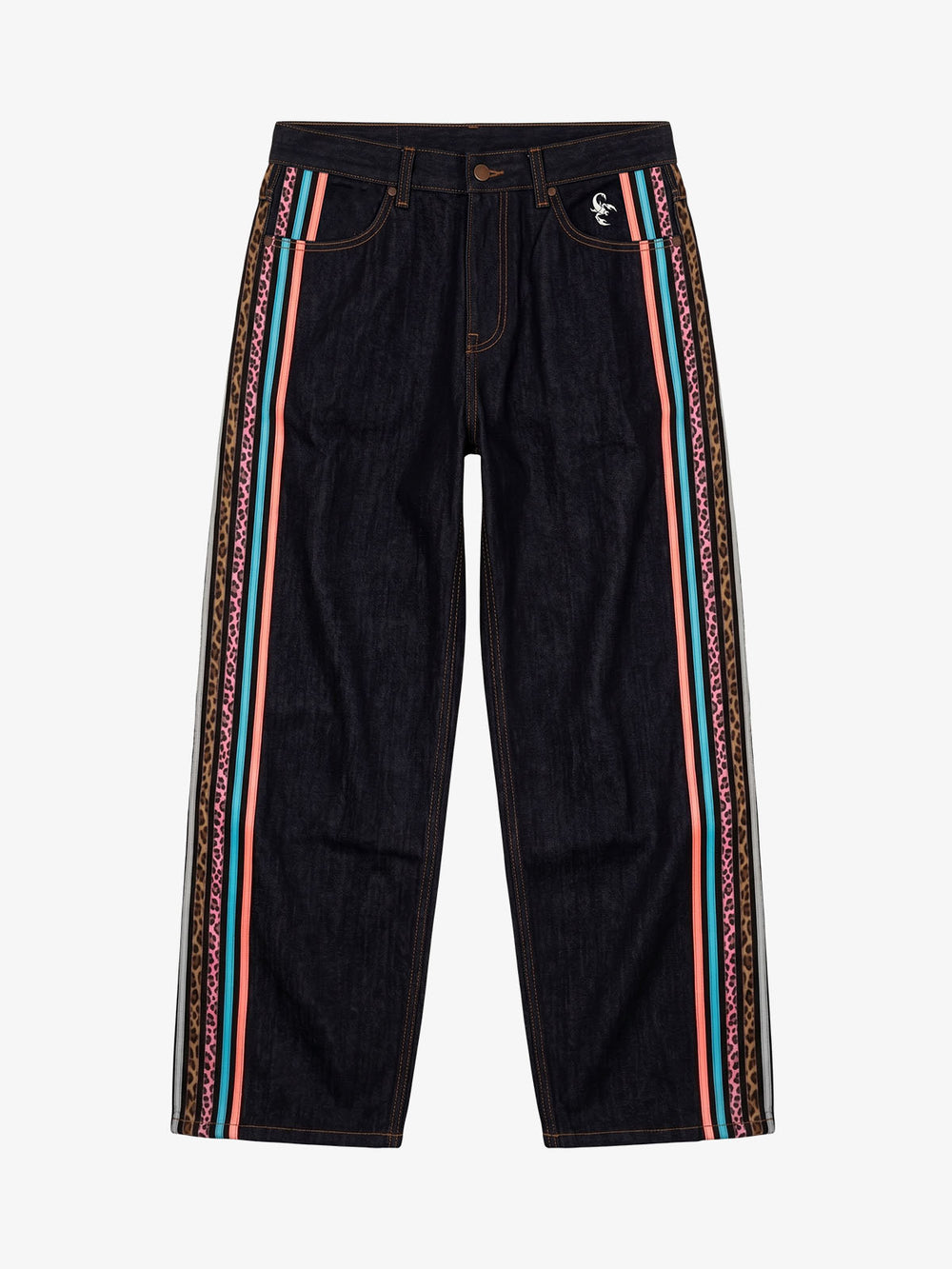 Contrast Tape Heavyweight Denim Pants
