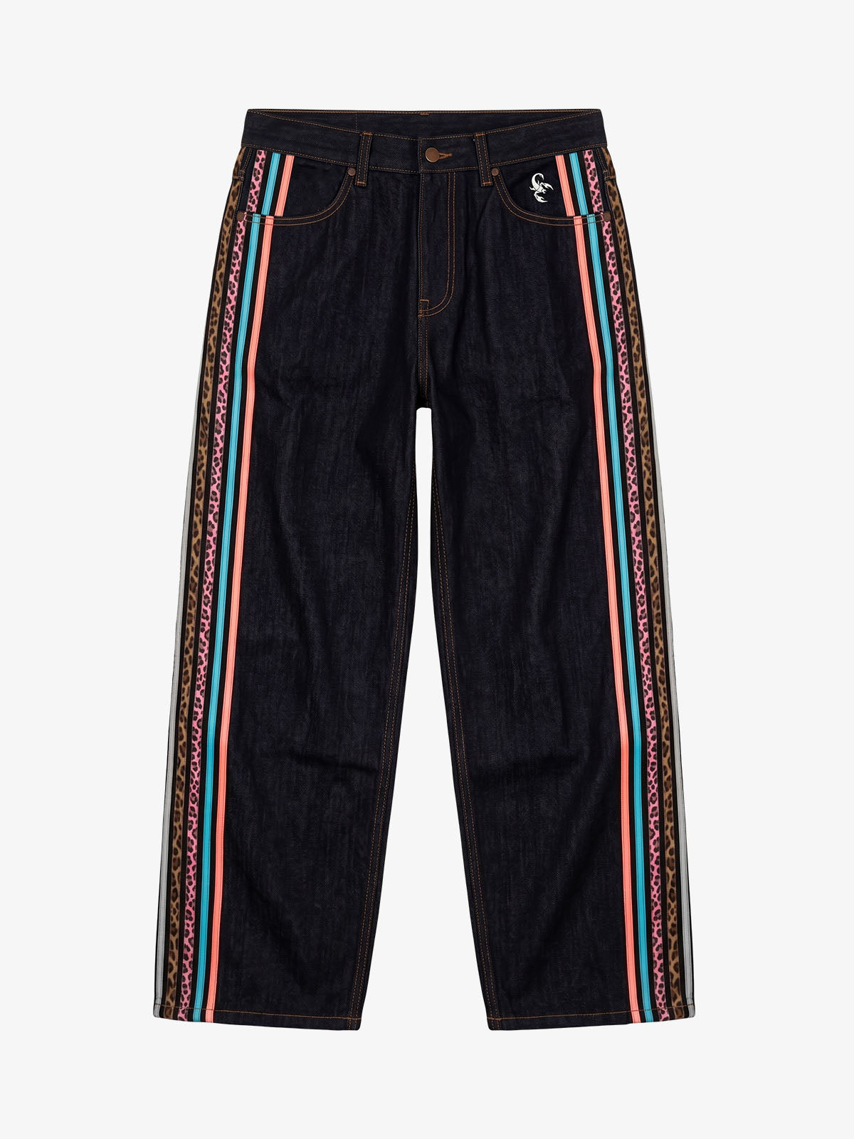 Contrast Tape Heavyweight Denim Pants