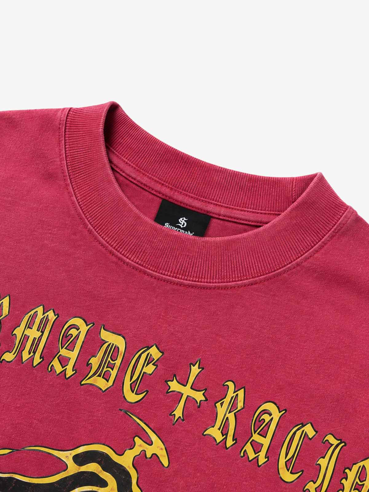 Racing Skull Girl Graphic Boxy Long Sleeve Tee