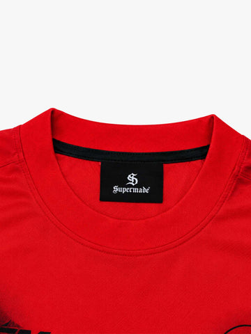Skull Graphic Layered Racing Logo Long Sleeve Tee