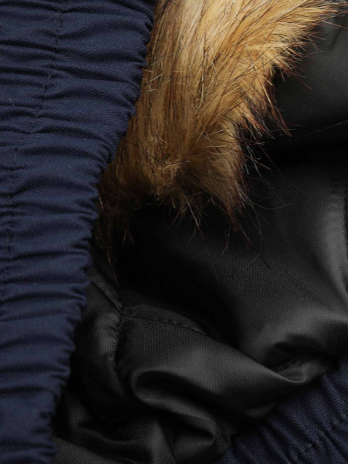 Studded Badge Embroidered Padded Coat