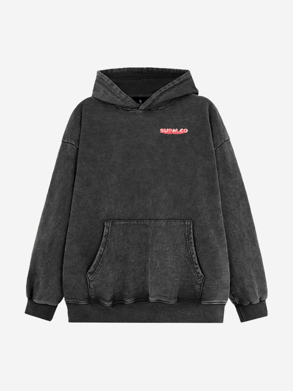 Hand-Painted Graphic Washed Hoodie