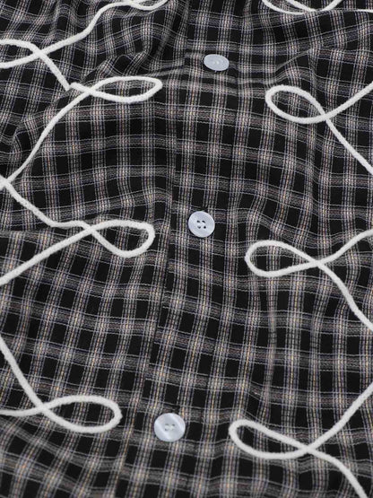Street Retro Print Long-Sleeve Shirt
