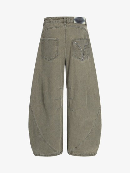 Wide-Leg Utility Trousers with Oversized Pockets - Perfect for Casual and Outdoor Adventures 