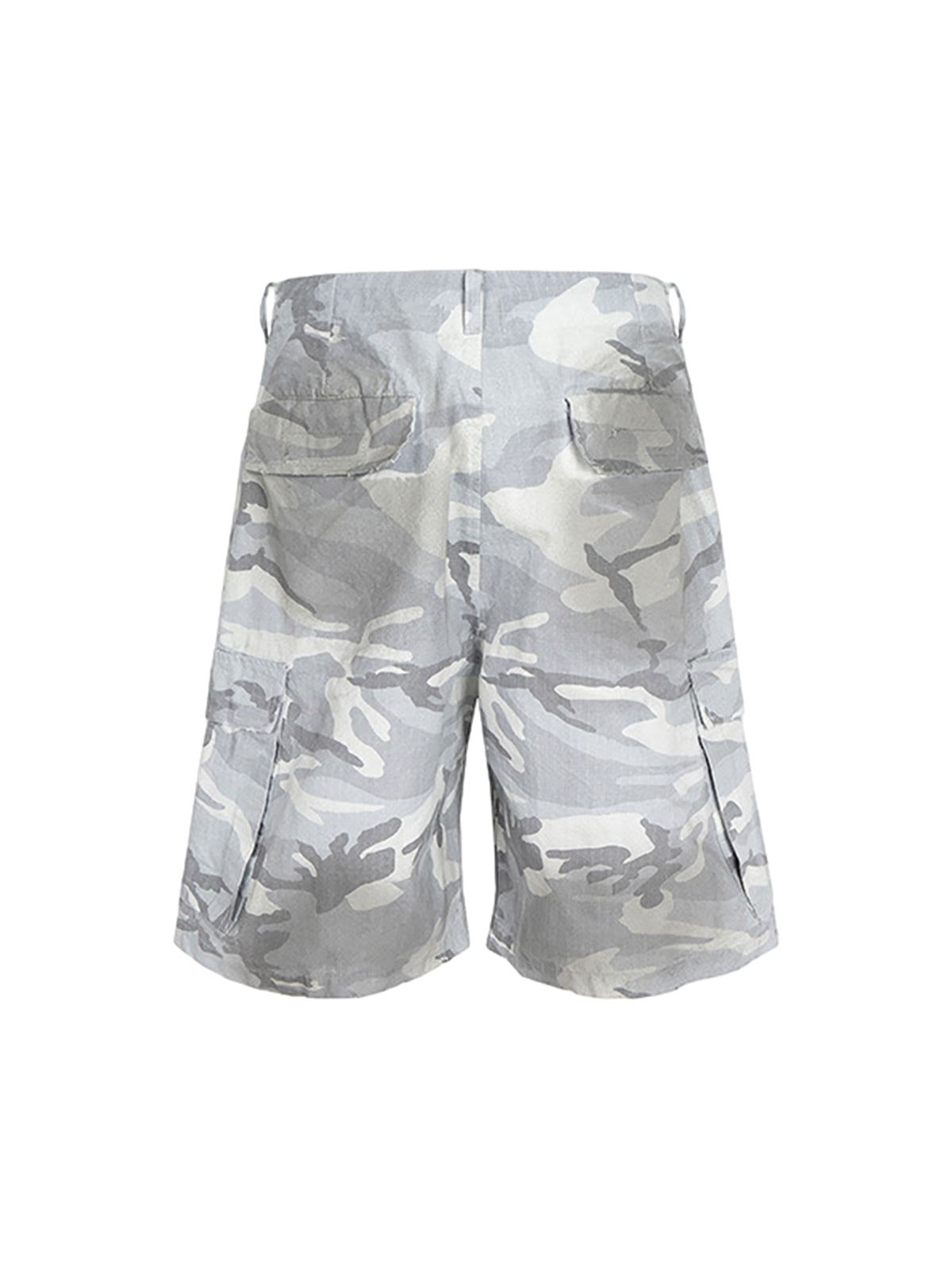 Drawstring Camouflage Cargo Shorts 