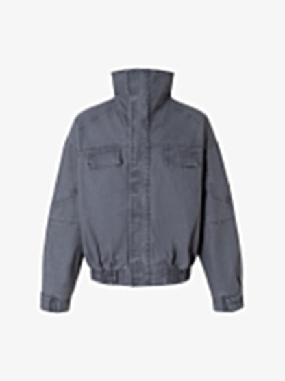 Stylish High-Collar Denim Jacket for All-Season Wear 