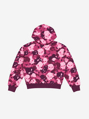 Skull Camo Graphic Zip Hoodie