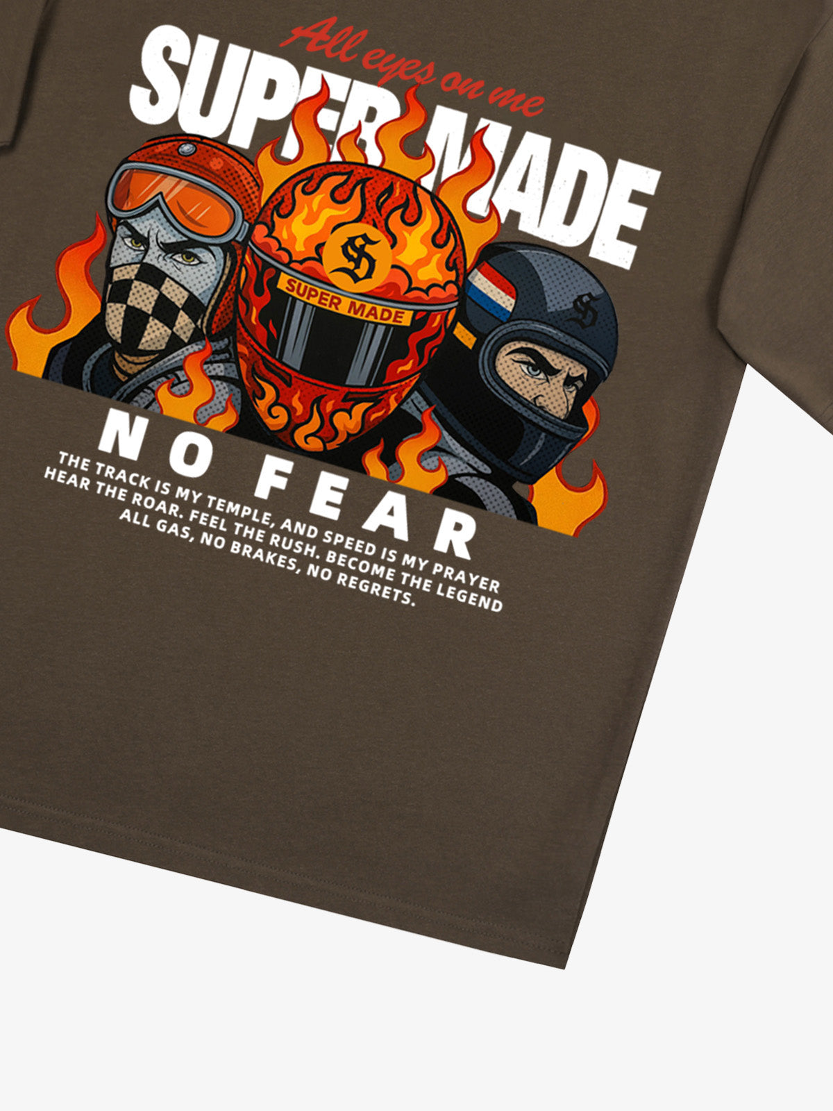 Motorcycle racing graphic T-shirt 