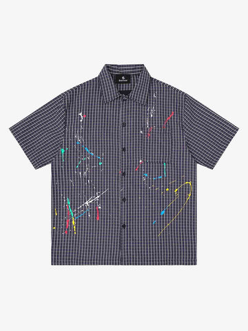 Striped Floral Embroidered Shirt