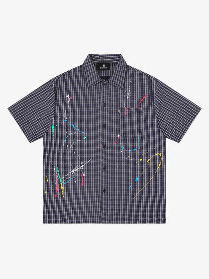 Striped Floral Embroidered Shirt