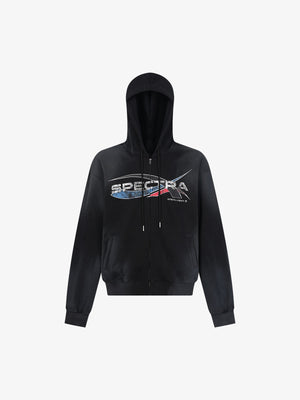 Wasteland Dirty Dyed Cardigan Hoodie 