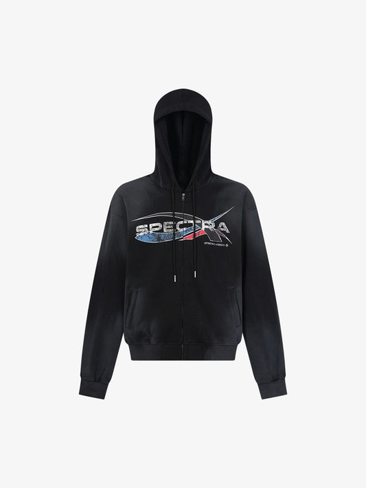Wasteland Dirty Dyed Cardigan Hoodie 