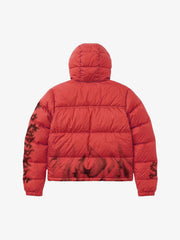 X-Ray Skeleton Graphic Hooded Padded Coat