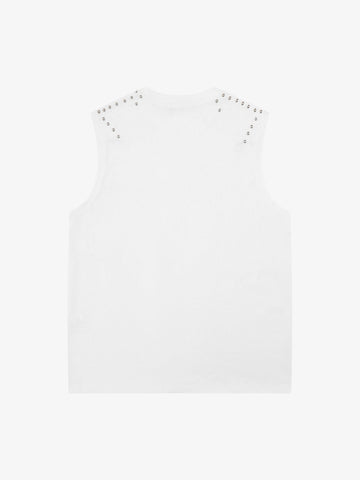 Studded Tribal Sleeveless T-Shirt 
