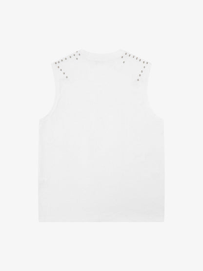 Studded Tribal Sleeveless T-Shirt 