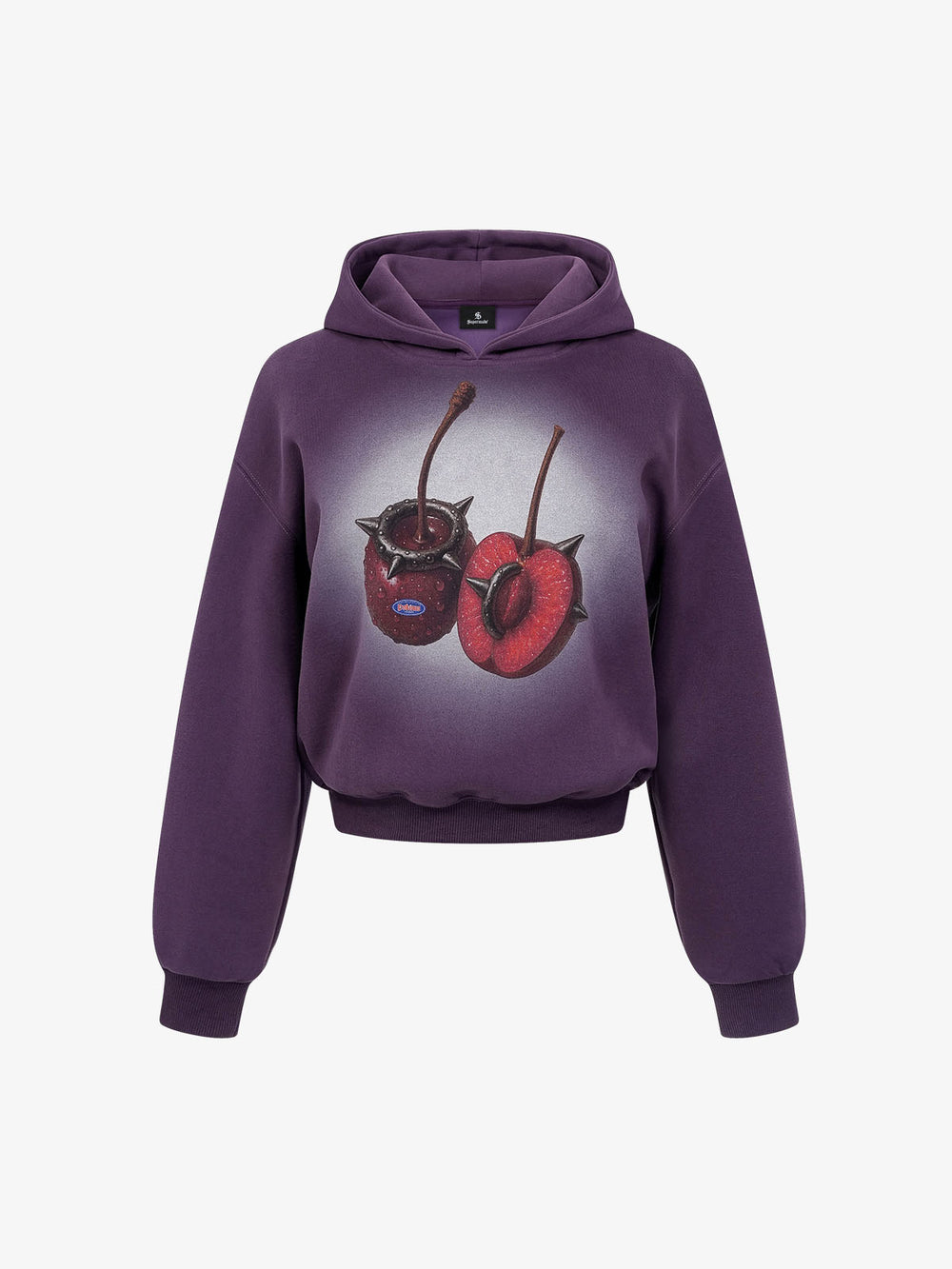 Cherry Graphic Cropped Hoodie