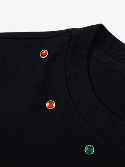 Stylish Embellished Graphic T-Shirt for Men - Perfect for Casual Wear and Festive Occasions 