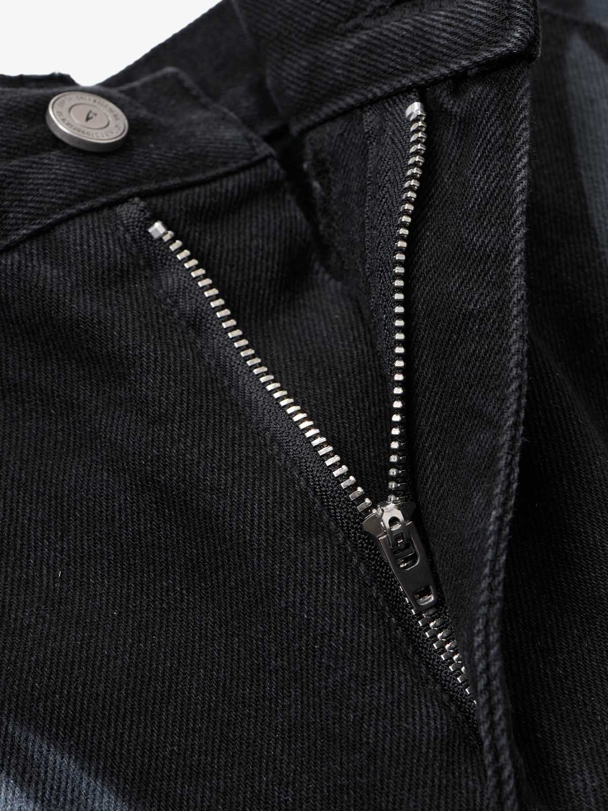 Thorn Butterfly Graphic Dark Denim Jeans; Black / M, Black / L, Black / XL