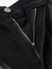 Thorn Butterfly Graphic Dark Denim Jeans; Black / M, Black / L, Black / XL