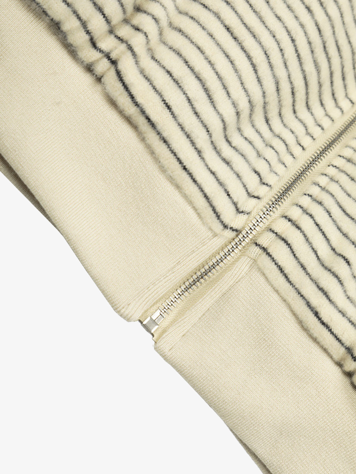 Striped Hooded Jacket with Faux Fur Trim for Winter and Fall 