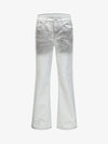 Stylish Silver Gradient Flare Jeans for Women - Perfect for Trendy Outfits 