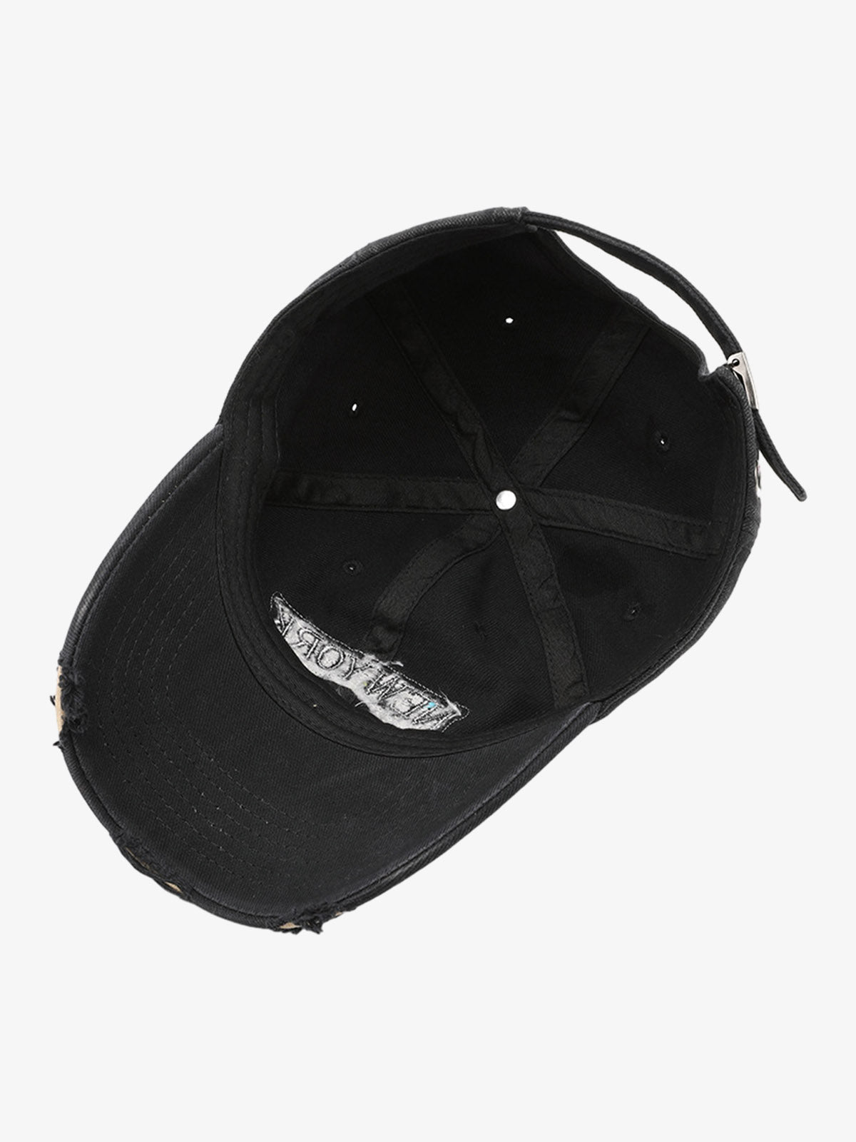 Distressed Baseball Caps with Embroidered New York Design - Perfect for Casual Wear 