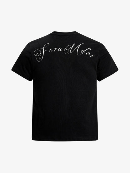 Distressed Cross Graphic T-Shirt 