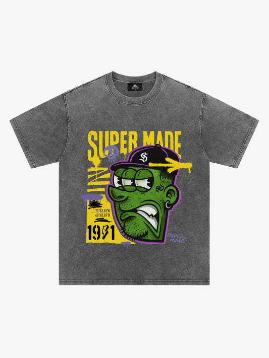 Bold Monster Design Graphic T-Shirt 