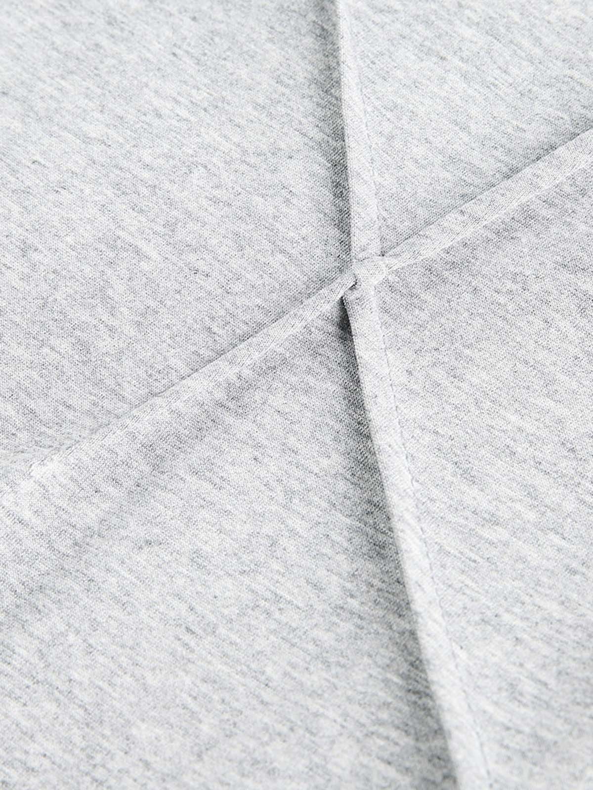 Pleated Asymmetric Hooded Sweatshirt 