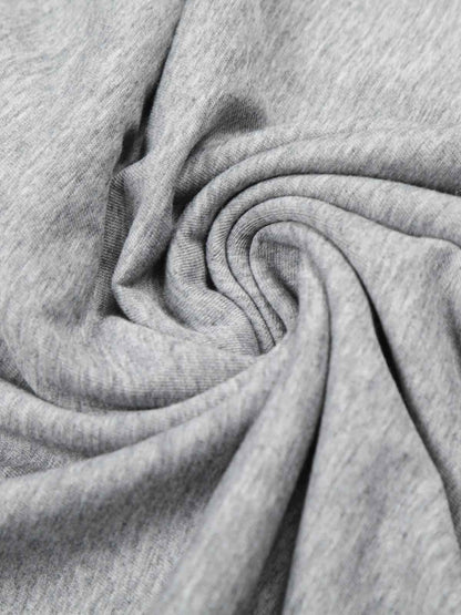 Layered Neck Button Detail Long Sleeve T-Shirt