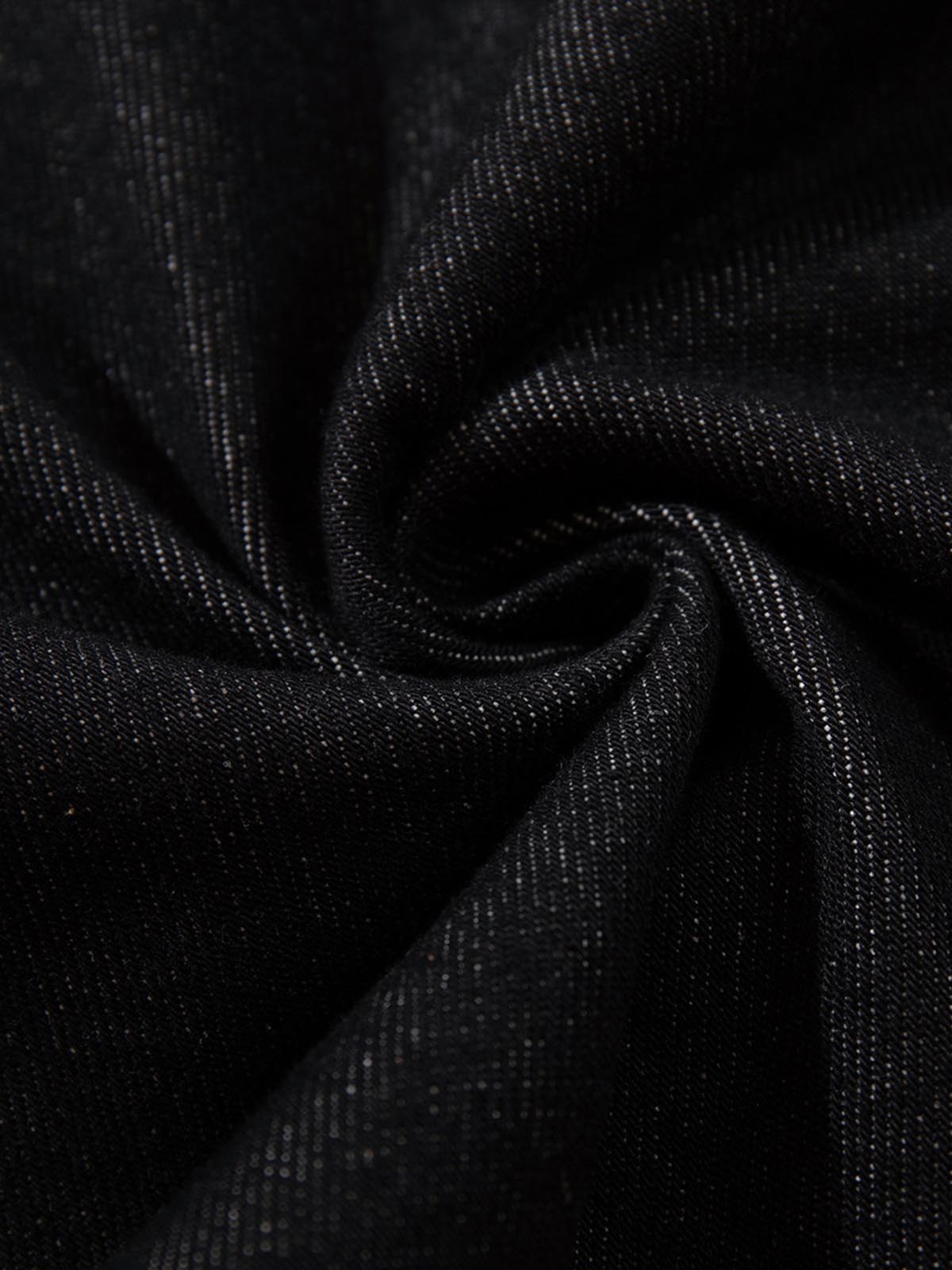 Dark Gothic Graphic Wide-Leg Jeans 